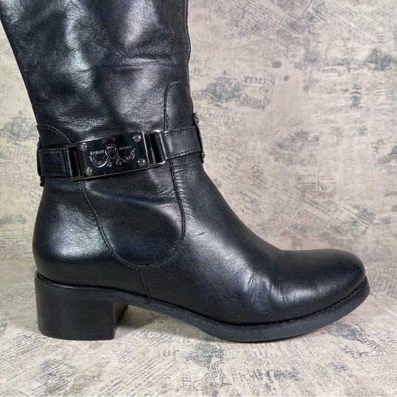 Etienne Aigner Crete black leather boots - Picture 2 of 15